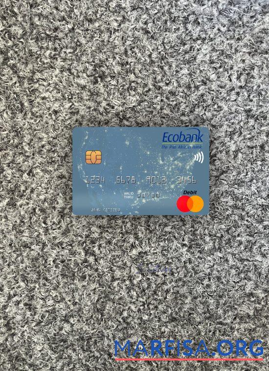 Realistic Niger Ecobank mastercard photolook front example